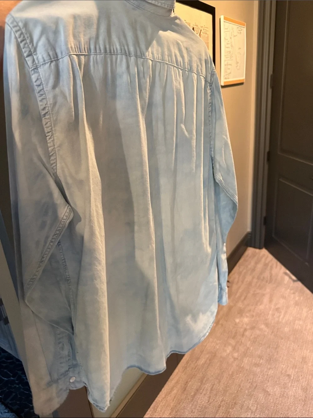 Levi's Light Blue Denim Button-Up Shirt